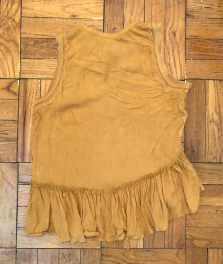 Mustard Yellow Peplum Tank - Image 5