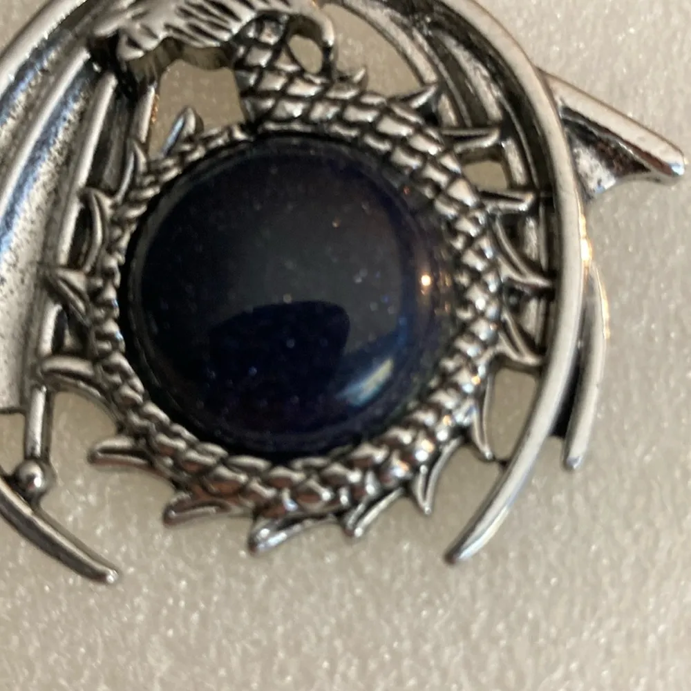 Goldstone Dragon Charm Necklace. NWOTT Cord is 17 1/2” Long with … - Image 3