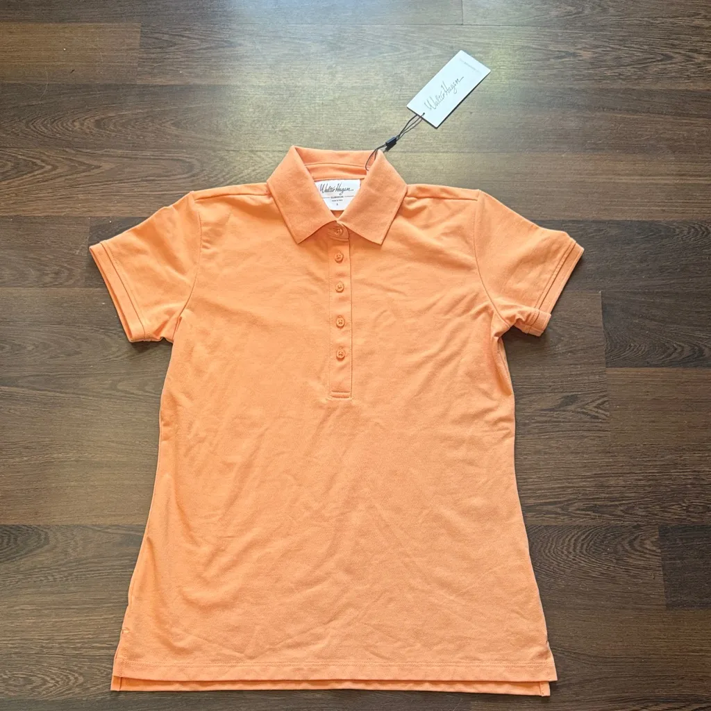 Walter Hagen Clubhouse SS Clubhouse Classic Polo Fresh Orange Small - Image 3