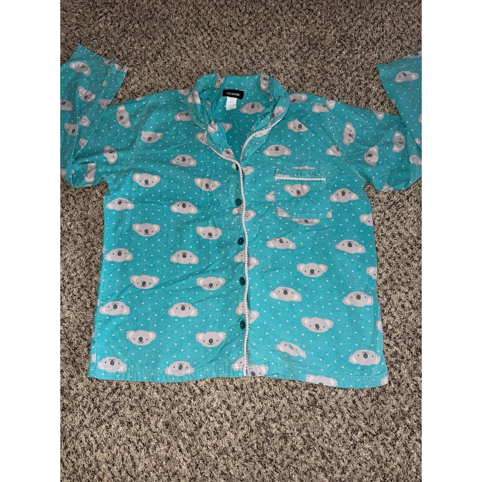 Joe Boxer Women's Teal Koala 2pc pajama set size Large - Image 3
