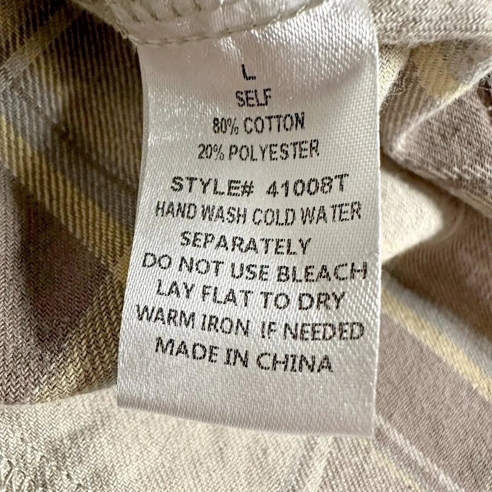 NEW Blue B Mix It Up Plaid Top Pink Size L - Image 8