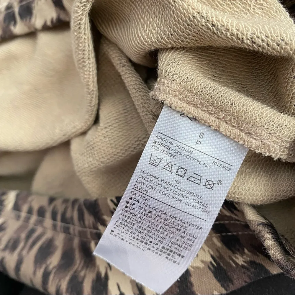 Banana Republic Animal Print Terry Pullover - Image 5