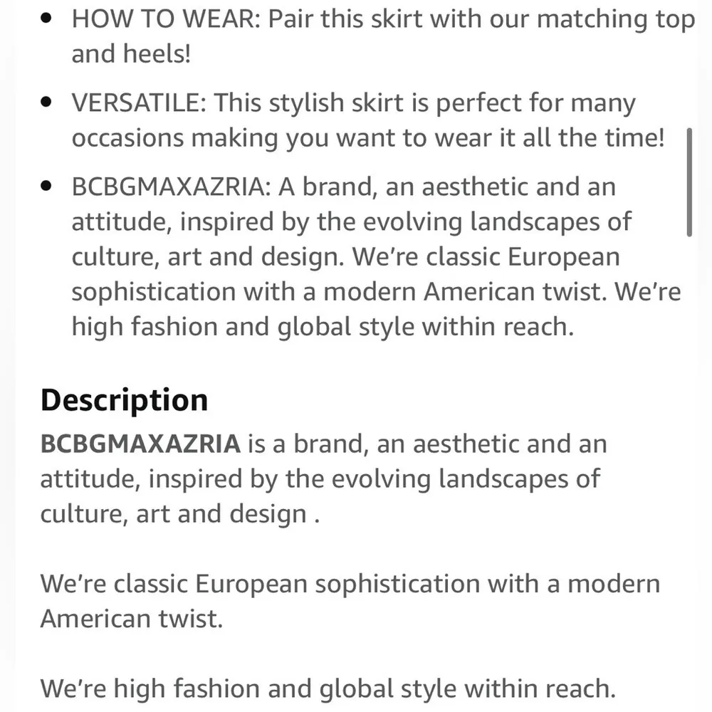 BCBGMAXAZRIA Midi Skirt with High-Low Hem - Size XS - Image 7