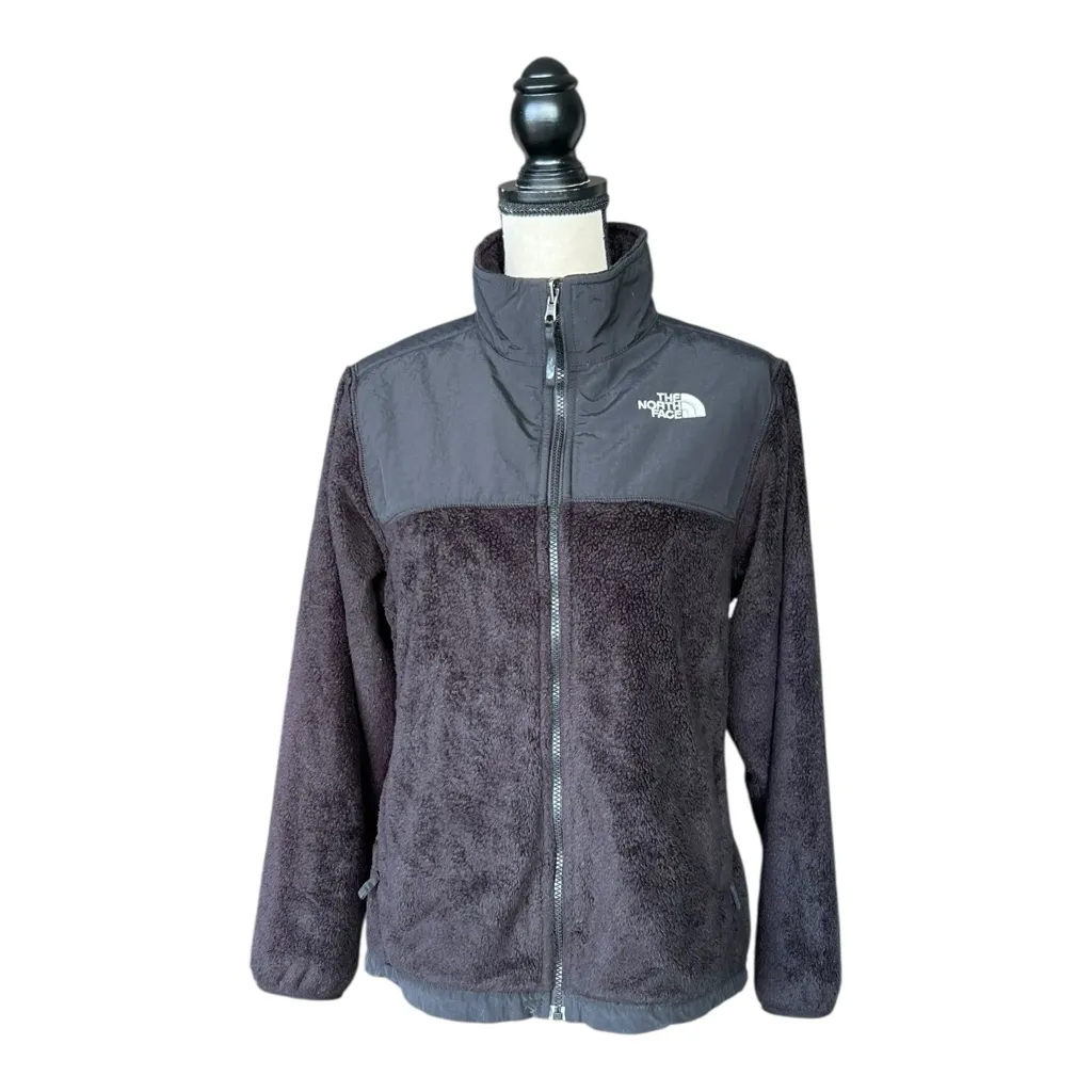 The North Face Girls Black Teddy Fleece Jacket Size XL - Image 5