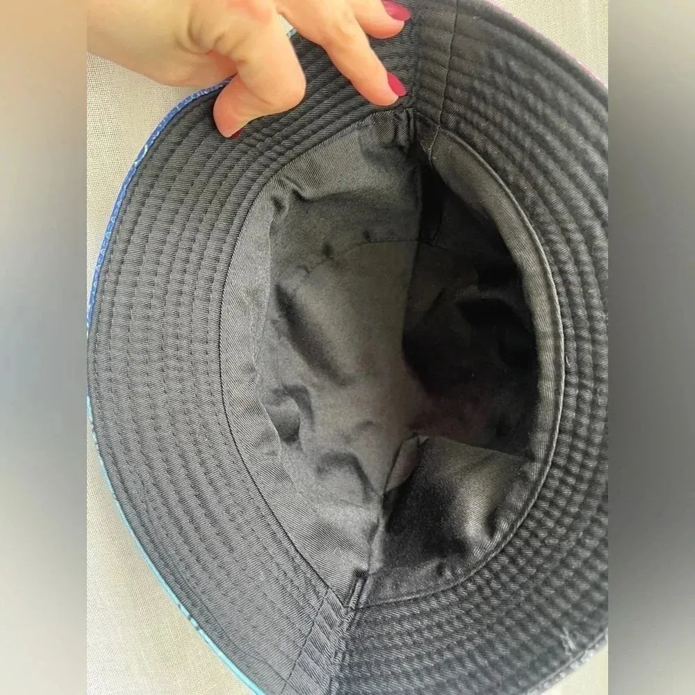 Patchwork Bucket Hat colorful bandana rainbow pride unisex baggu - Image 7