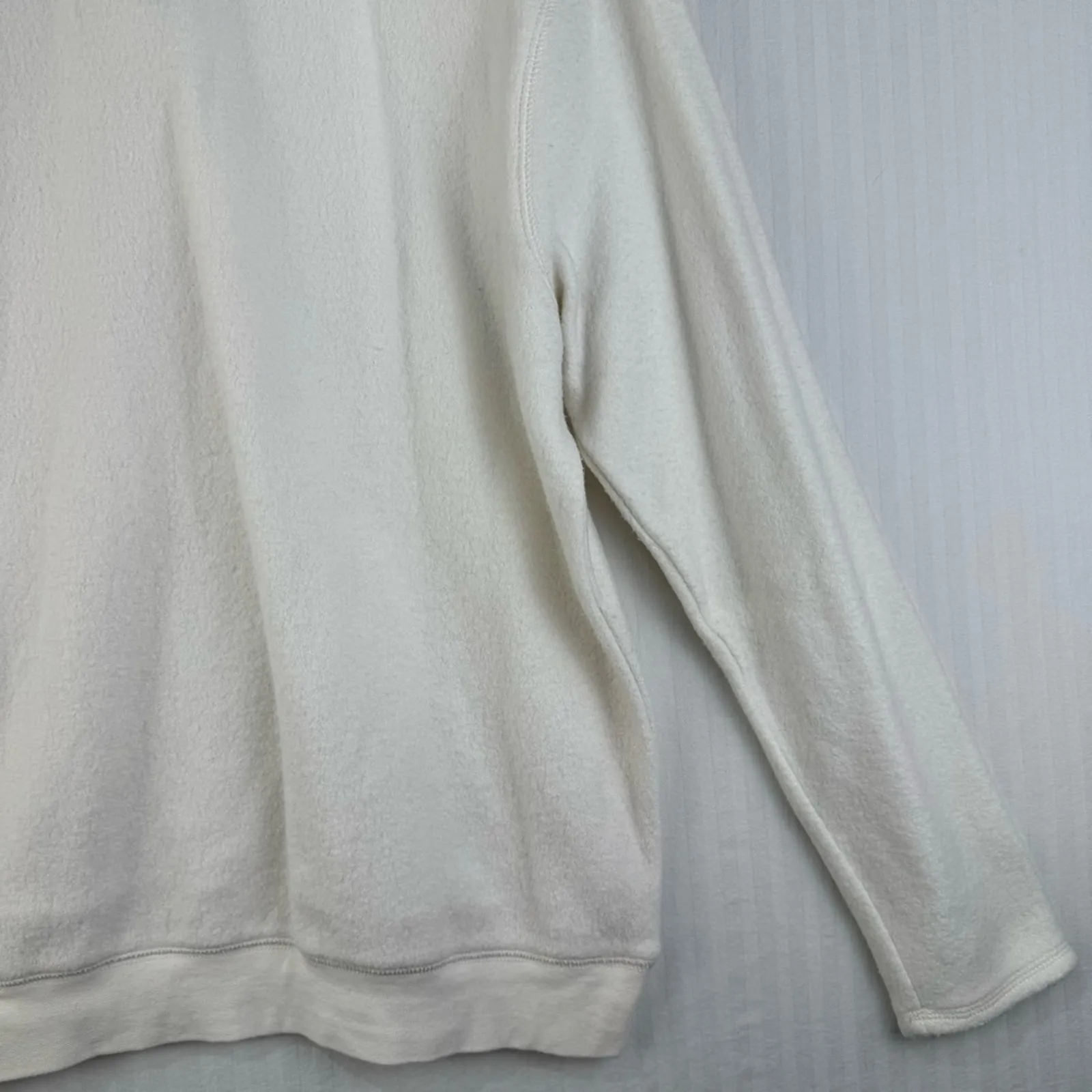 Monterey By Koret Vintage White Fleece Sweater Women’s Medium Equestrian Horses - Image 10