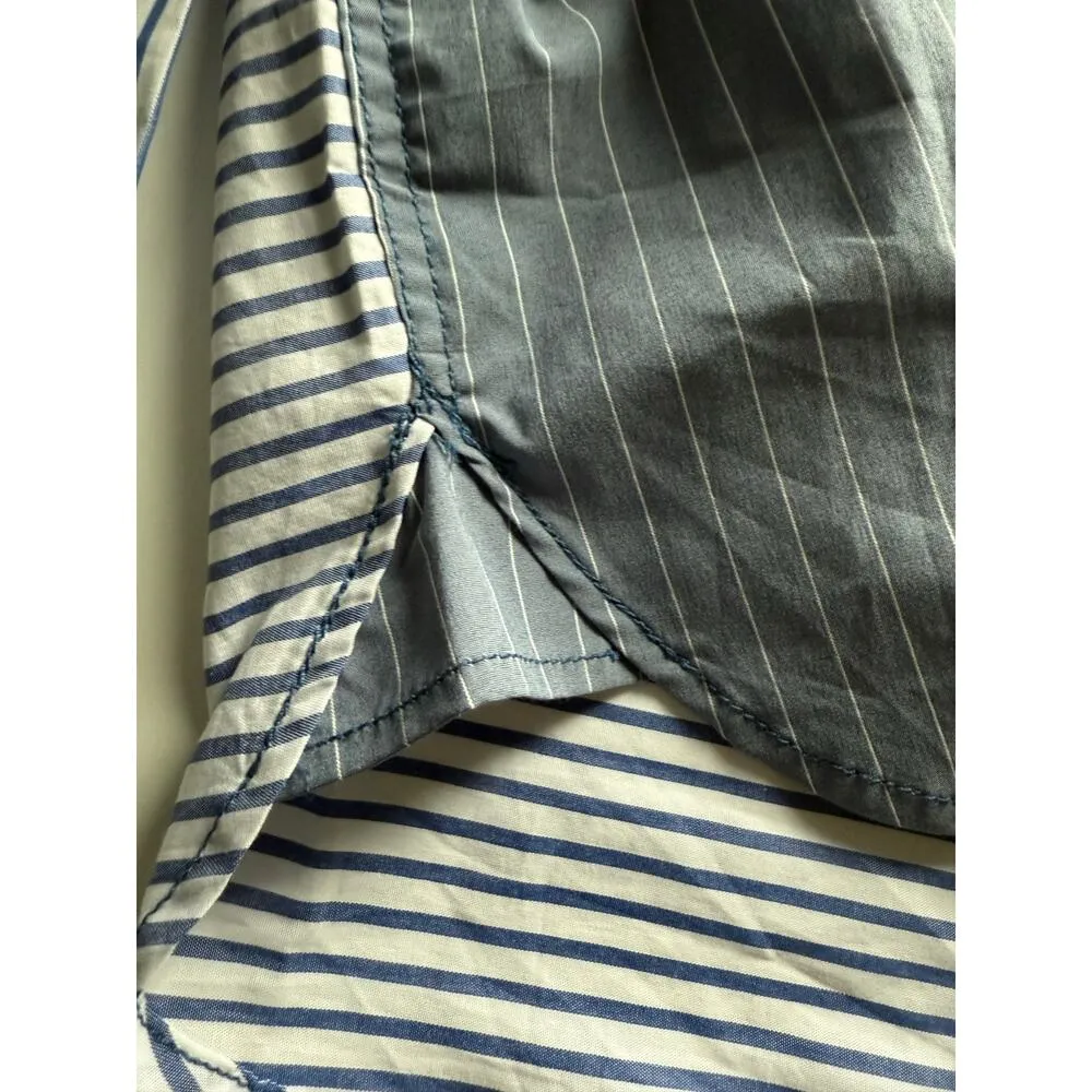 $178 New Etica Striped Button Down - Image 5