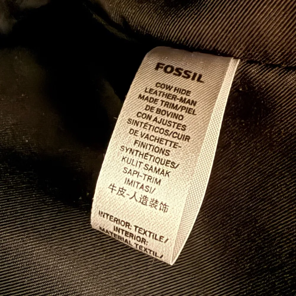 Fossil Black Leather Camilla Convertible Tote - Image 6