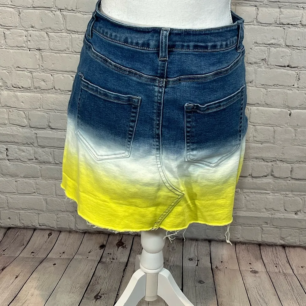WILD FABLE Dip Dye Jean Skirt - Image 3