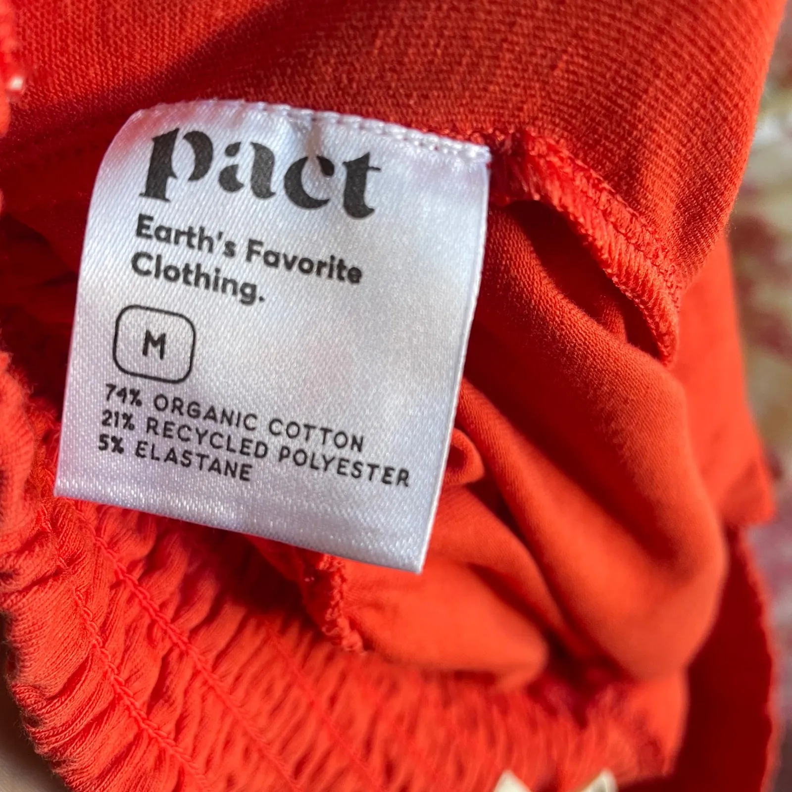 Pact Soft Organic Cotton Joggers in Size Medium Orange - Image 4