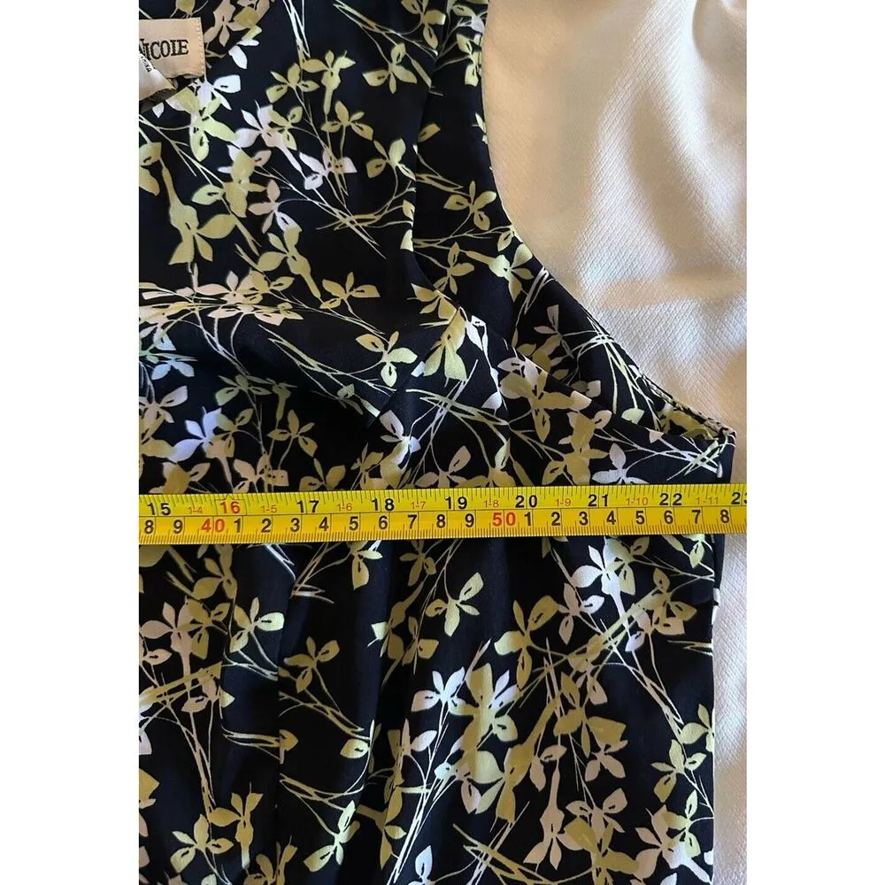 Danny & Nicole Dress Sleeveless A-Line Size 20W Blue/Green Floral Scoop Neck - Image 6