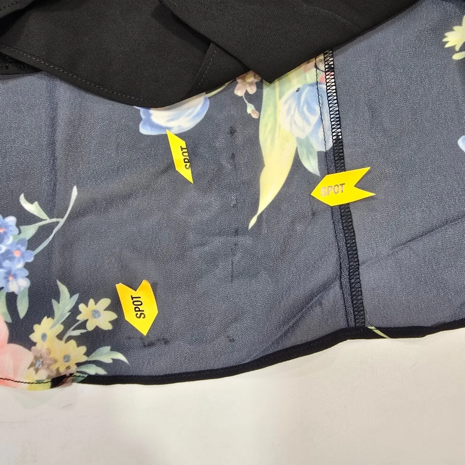 LPA Button Up Midi Dress in Midnight Roses XXS - Image 16