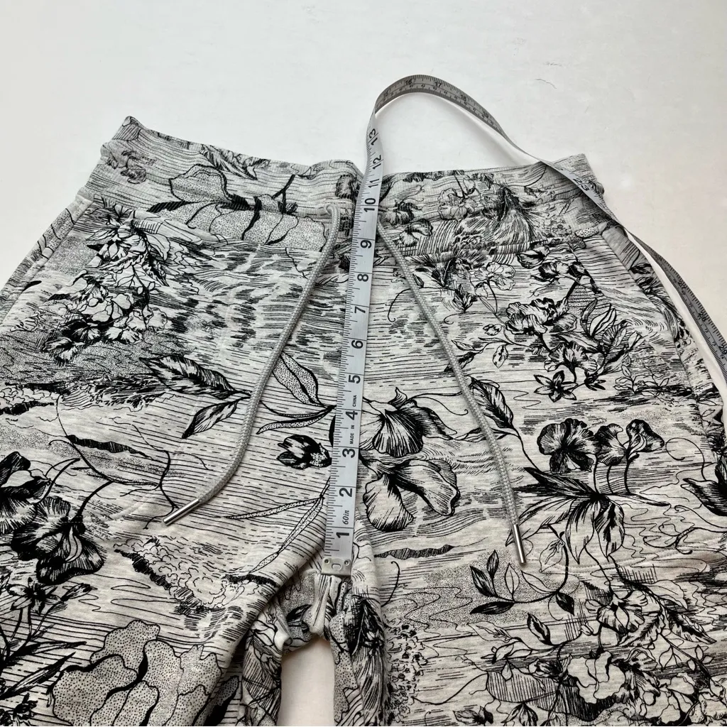 Athleta Balance Jogger Pant‎ Eden Floral Black White Print Womens Size Small - Image 7