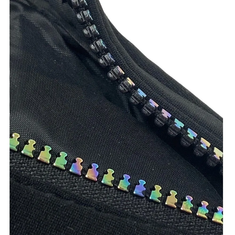 NWOT ~ VICTORIA'S SECRET Sport Black Belt Bag Fanny Pack with Iridescent Accents - Image 6