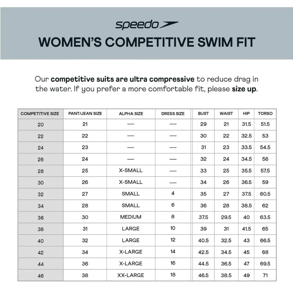 Speedo Women's Swimsuit One Piece Racing Cut Endurance Adult Black size 28 XS - Image 7