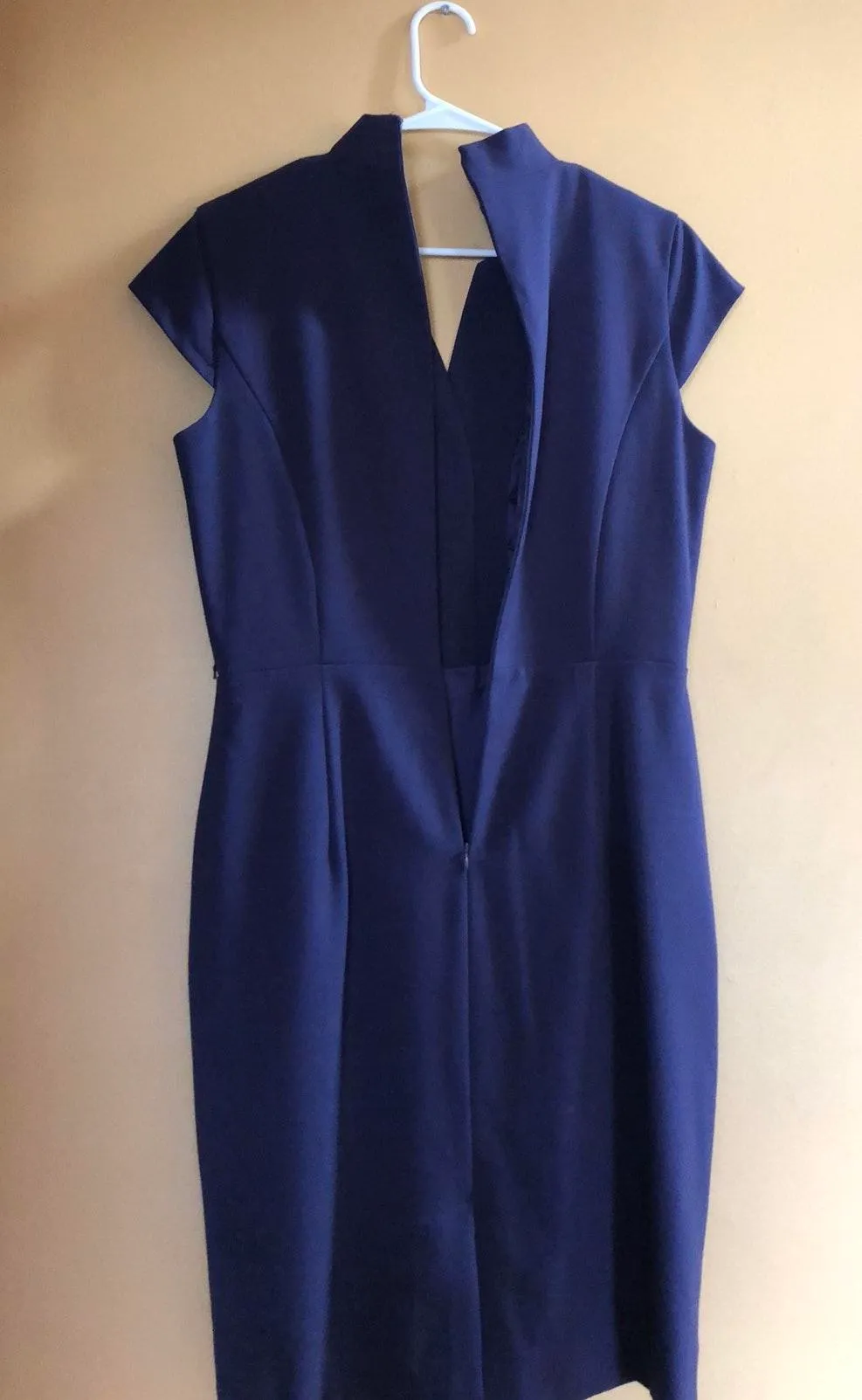 Purple Cap Sleeve Dress Size 10 - Image 4