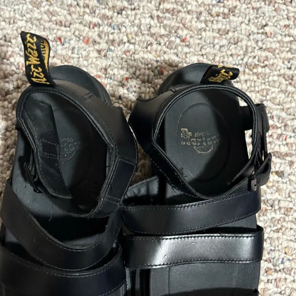 Dr. Martens Blaire Brando Leather Strap Platform Sandal in Black- Women’s Size 9 - Image 6