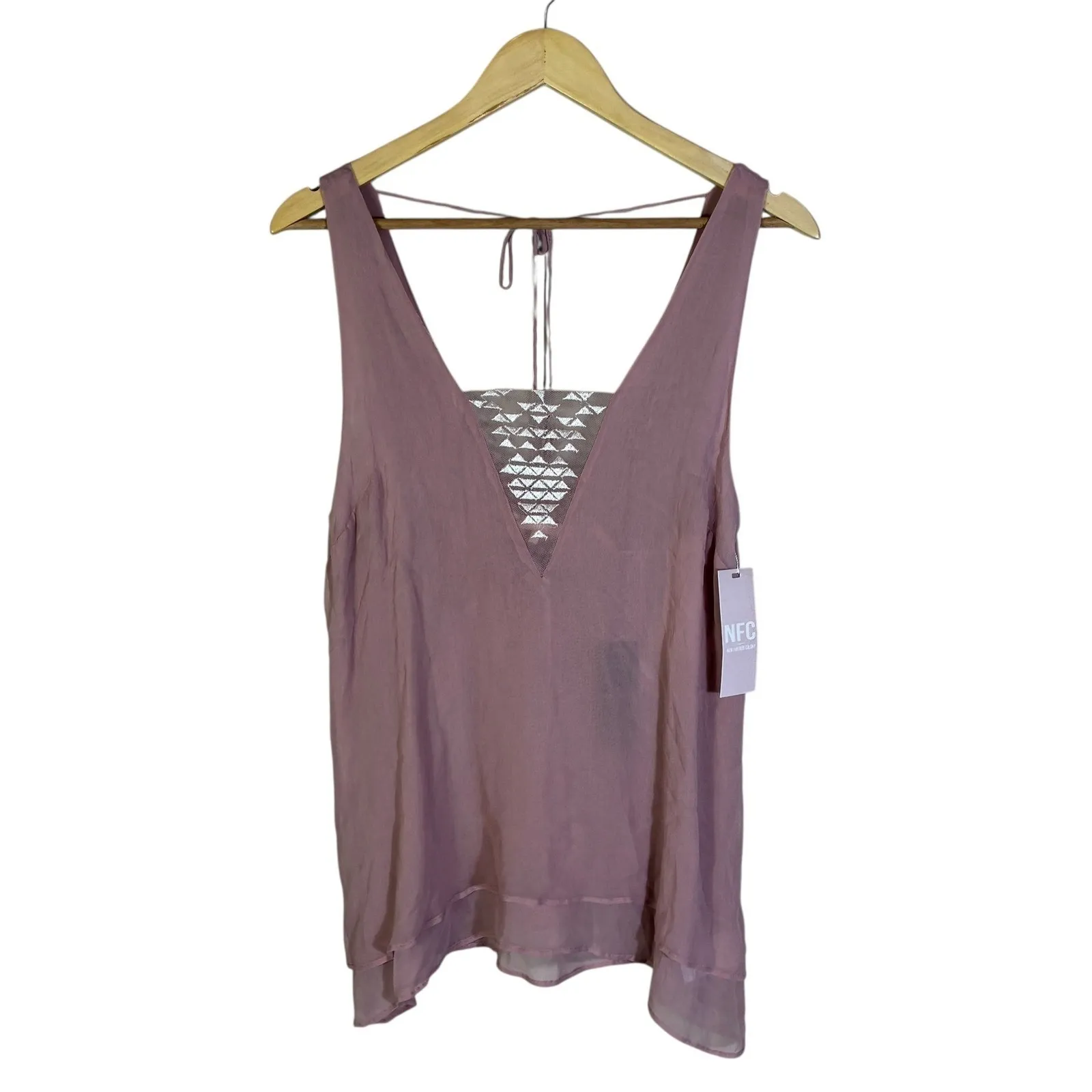 NWT NFC Womens Boho Sheer V - Image 2