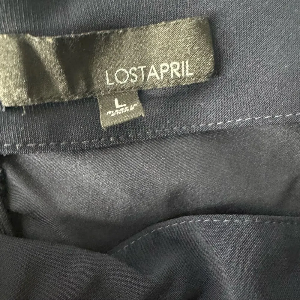 Lost April SKORTS WITH FRONT SURPLICE Blue Size L - Image 7