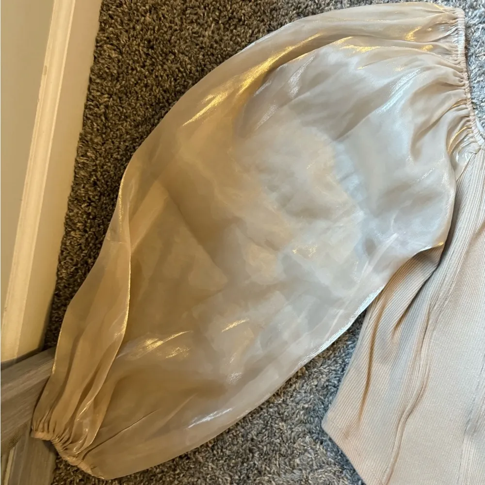 Oddi Corset puff sleeve top - Image 2