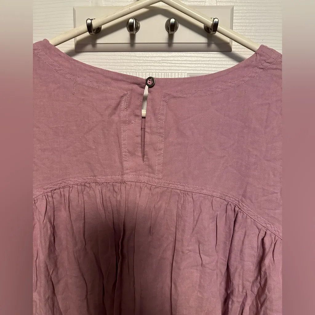We The Free Mauve Short Sleeve Blouse Purple Size M - Image 6
