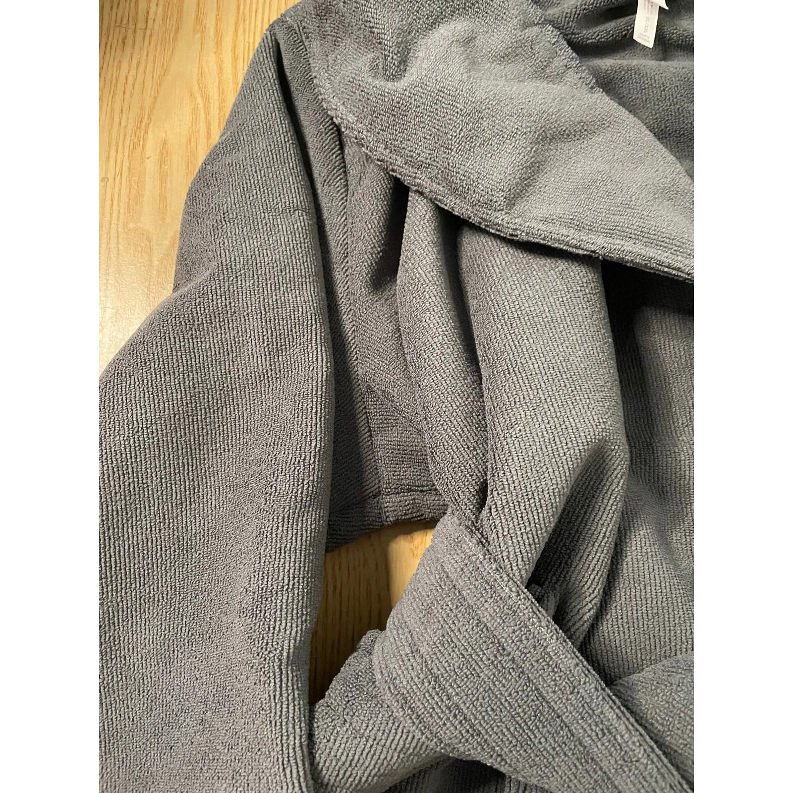 New Women’s Auden Plush Terry Robe Dark Gray size XL/XXL - Image 4