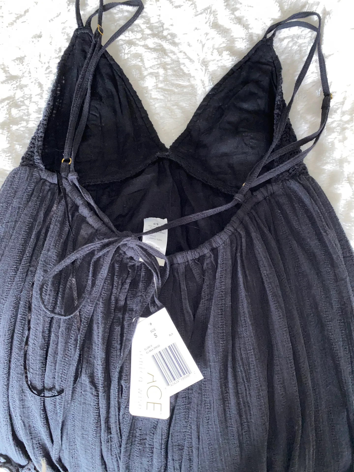 L Space Black Embroidered Dress  - Image 4