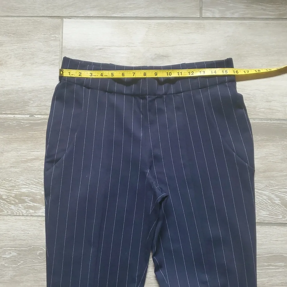 Jones & Co Jones New York Elastic Waist Pinstripe Pants - Image 6