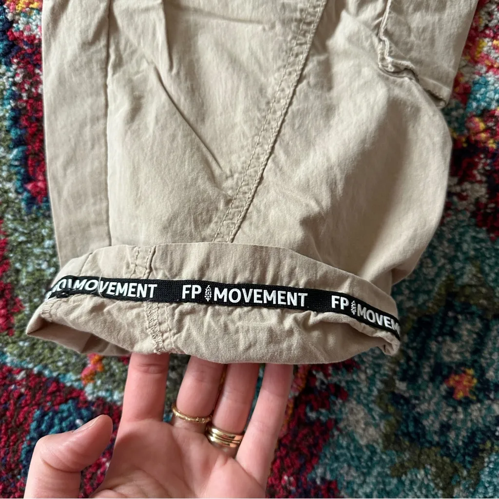 Free People Movement Mesmerize Me Solid Pants tan color - Image 3