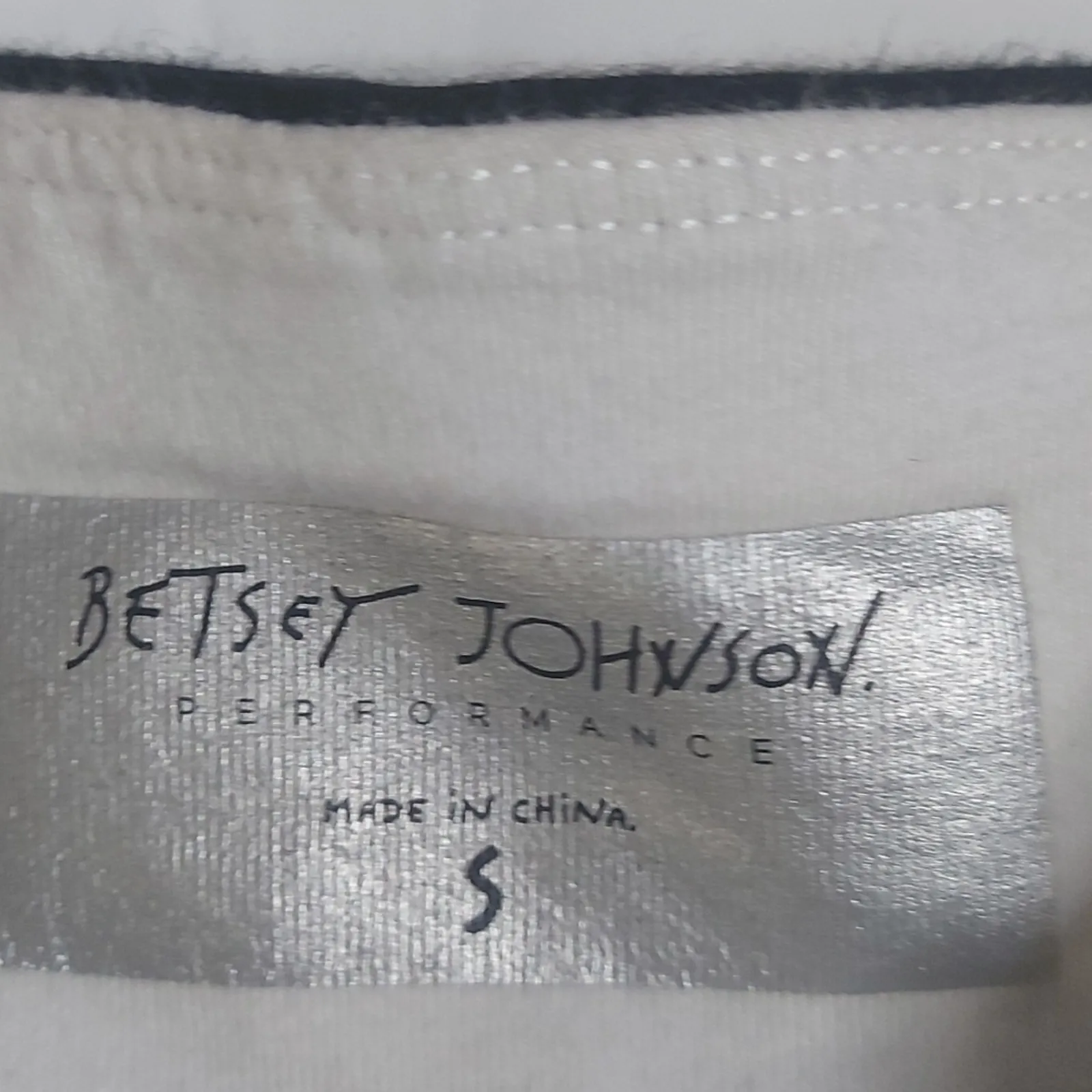 Betsey Johnson Black Performance Ruffled Hem Racetrack Stripe  Capri Leggings S - Image 10