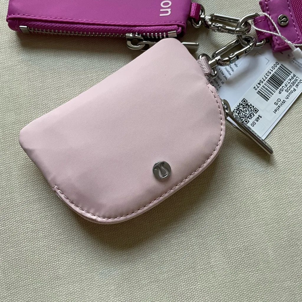 Lululemon Dual Pouch Wristlet - Pow Pink Tone/Flush Pink - Image 3