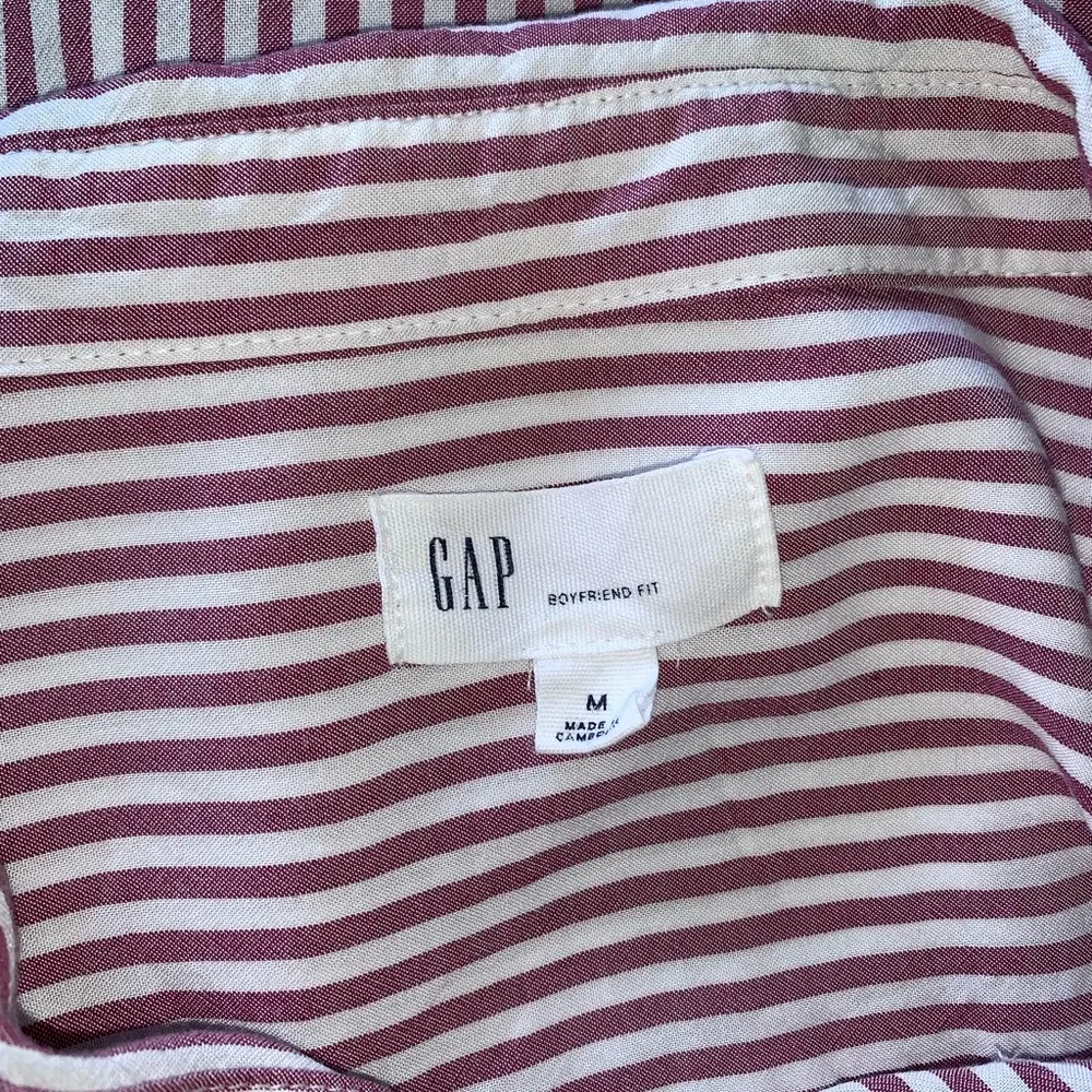 Gap Striped Button Down M - Image 4