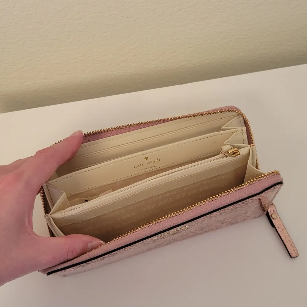 Kate Spade Glitter Bug Lacey Checkbook Wallet - Image 9