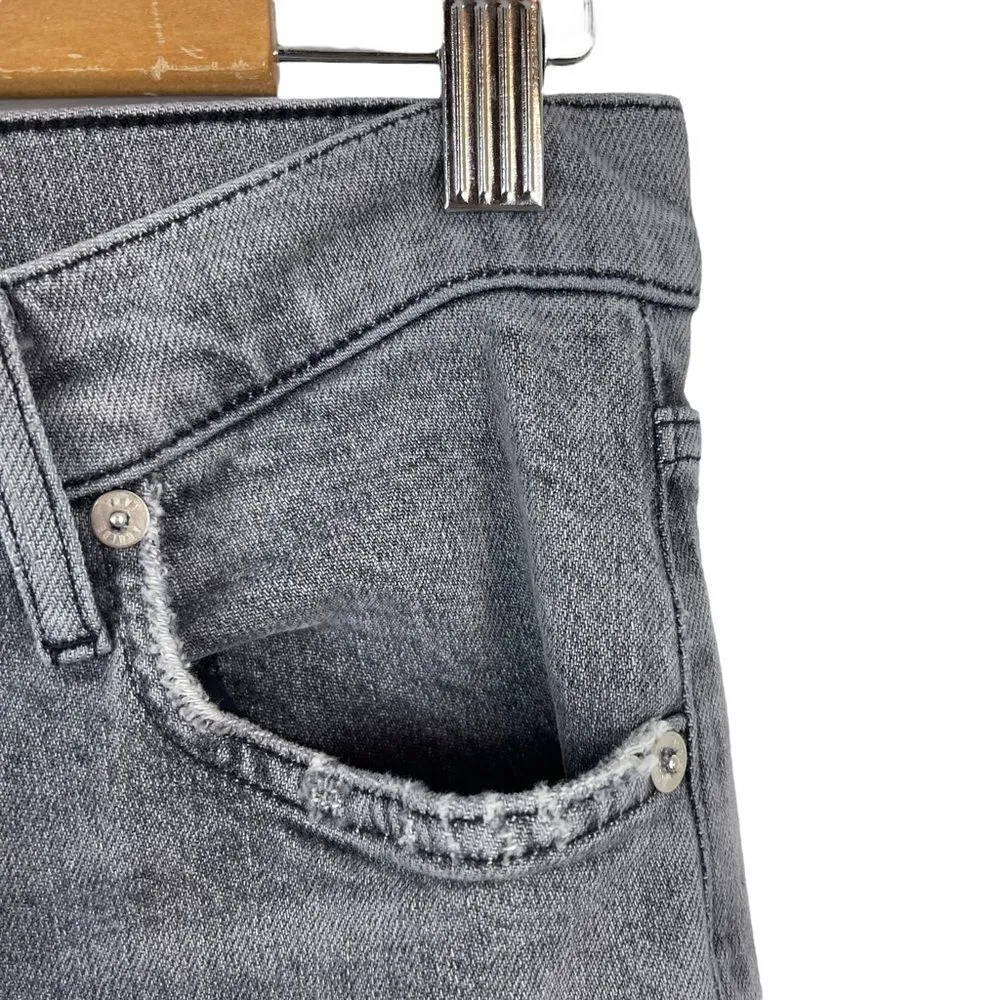 AGOLDE Nico High Rise Straight Leg Button Fly Jeans in Risk Size 28 Slim Fit - Image 4