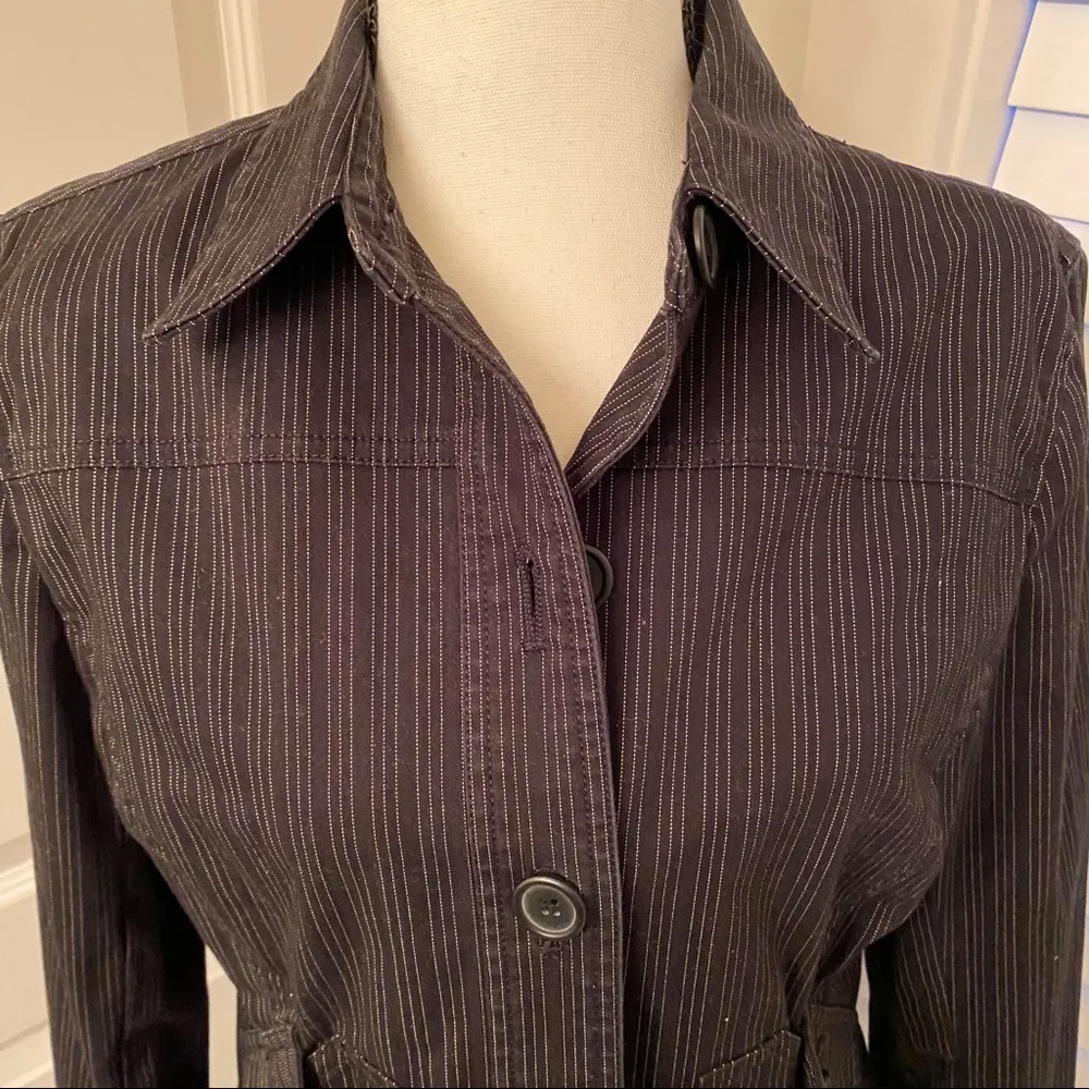 Jones New York|| Black /white striped jacket - Image 2