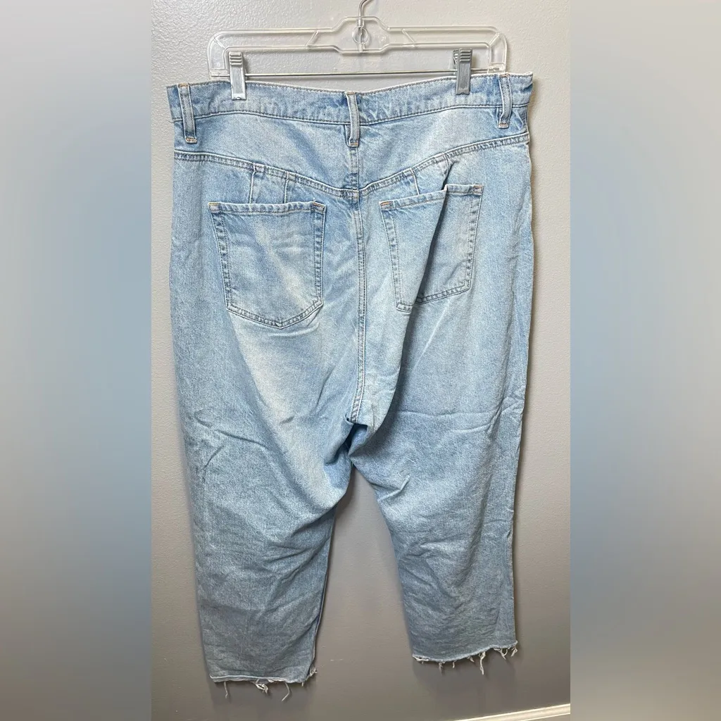 We The Free Women's Curvy Button‎ Fly Straight Leg Denim Jeans Size 34 - Image 5