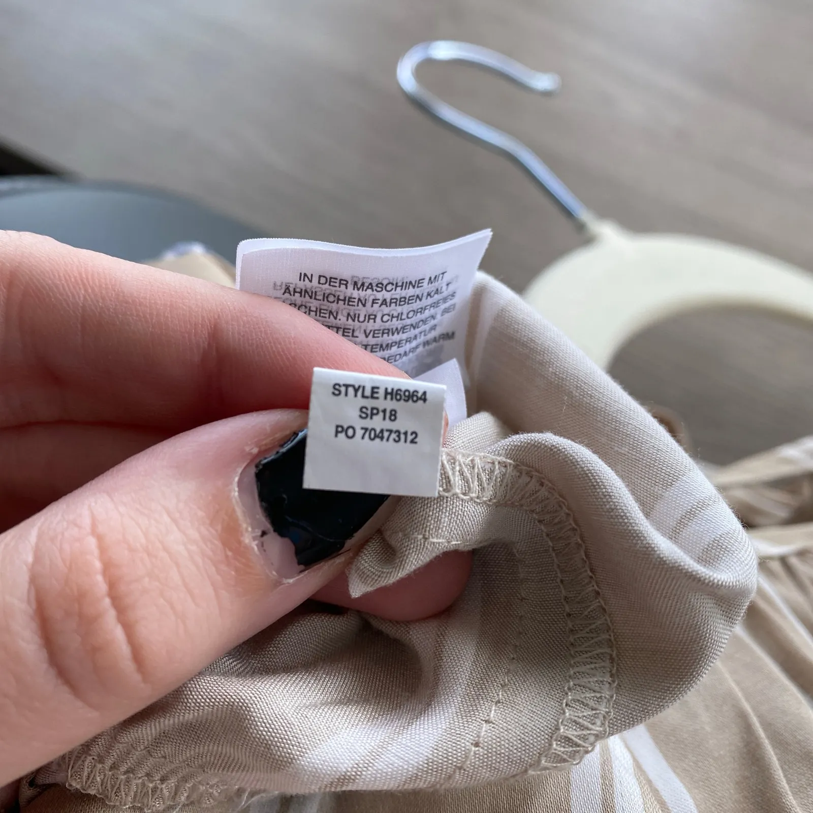 MADEWELL Striped Cypress Jumpsuit Faded Antler Neutral Cream Size Medium - Image 9