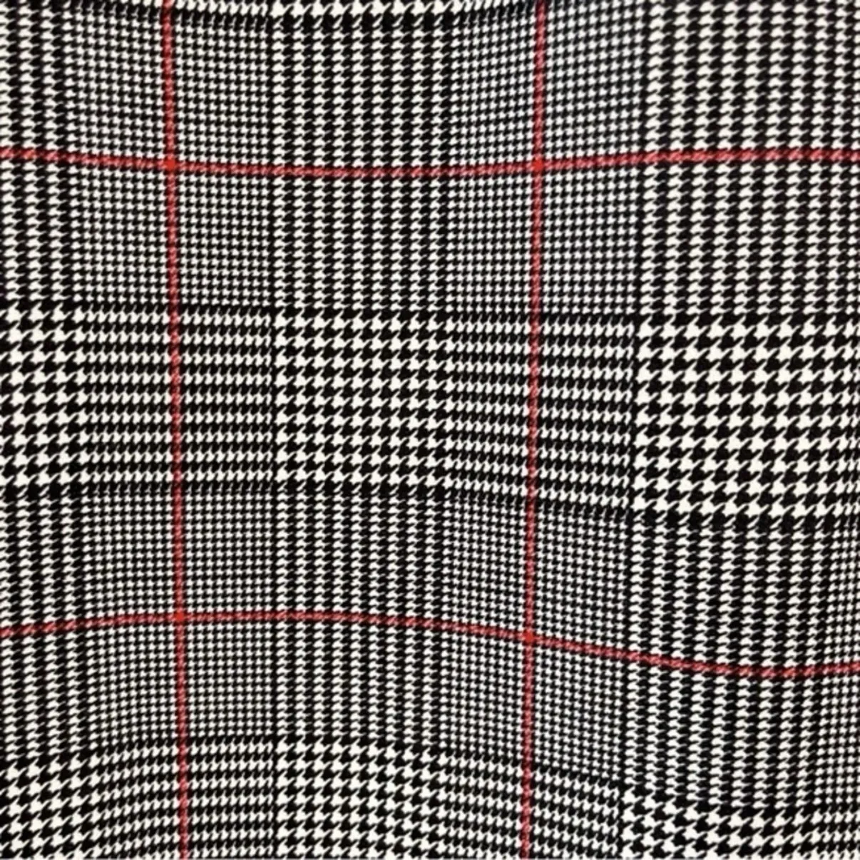 Calvin Klein Black White Houndstooth Plaid Bell Sleeve Crepe Sheath Dress Size 8 - Image 5