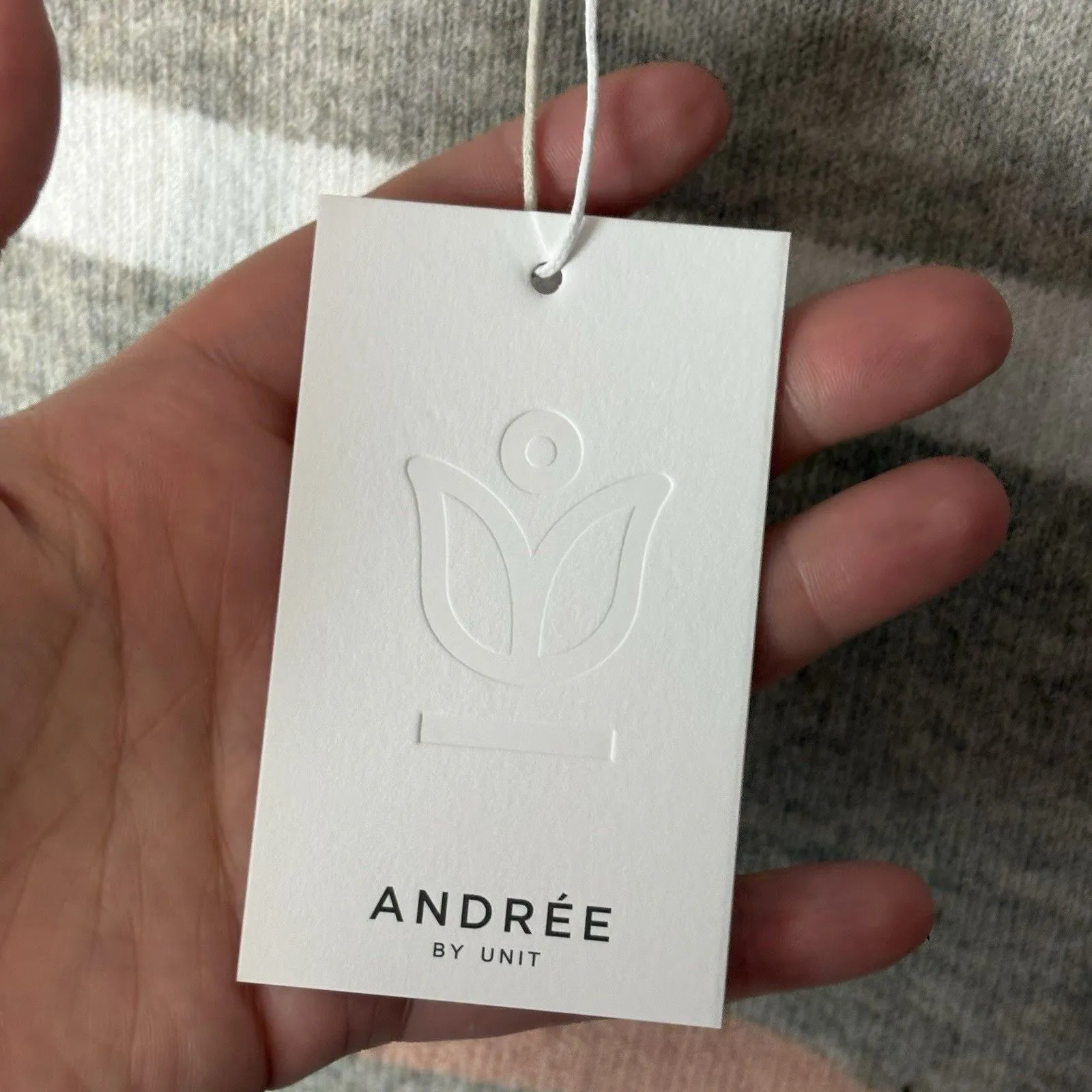 NWT Andree by UNIT Women Wonderful Days Heather Gray Striped Pullover Sweater 2X - Image 7