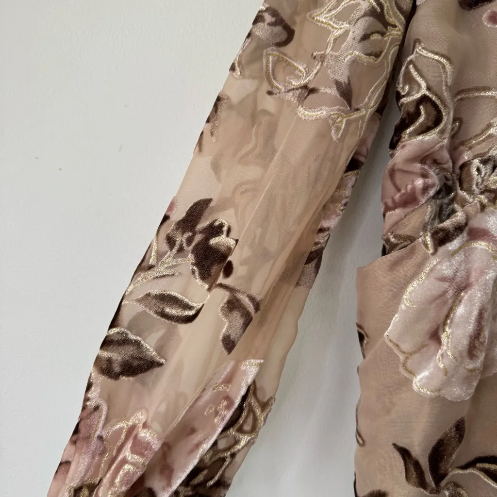 Free People Velvet Tunic Mini Dress Size XS - Image 2