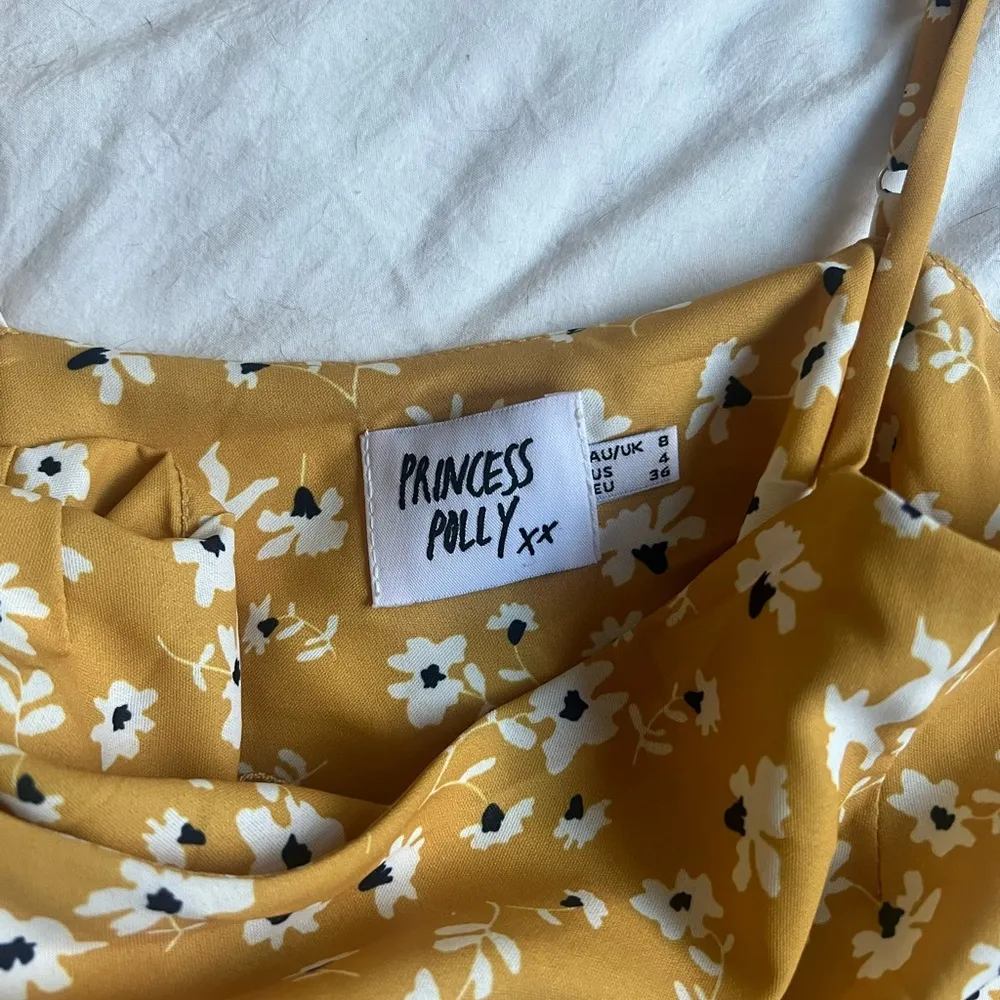 Princess Polly Floral Mustard Yellow Sundress - Image 4