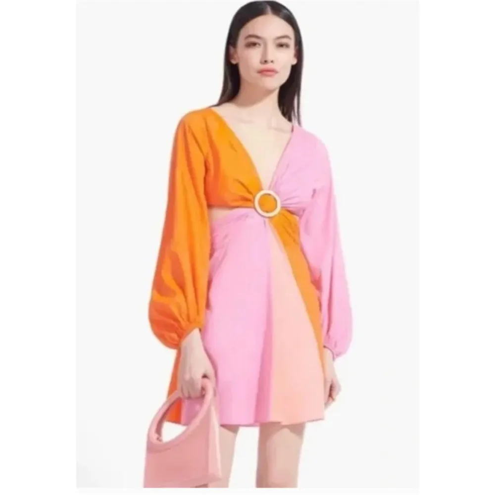 Staud Gulf A -Line Cutout Dress - Image 5