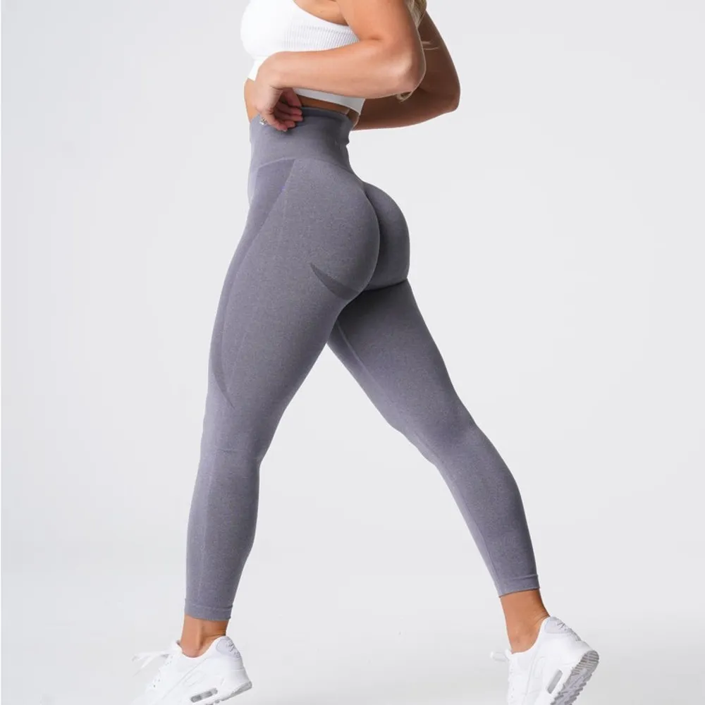 NVGTN  Gray Butt Contour Seamless Athletic Workout Leggings Women's Size S - Image 2