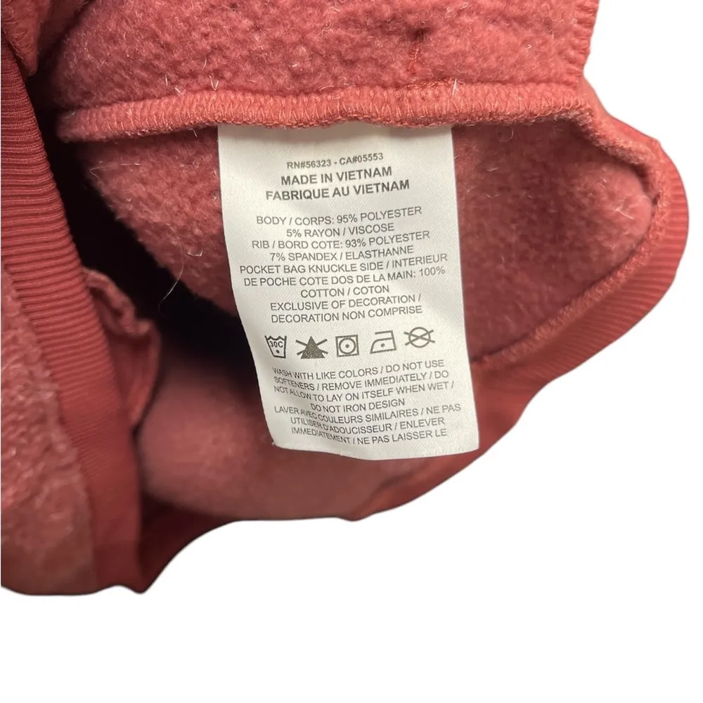 Nike Therma-FIT SM Mauve Cowl Neck Fleece Pullover Sportswear Small - Image 8