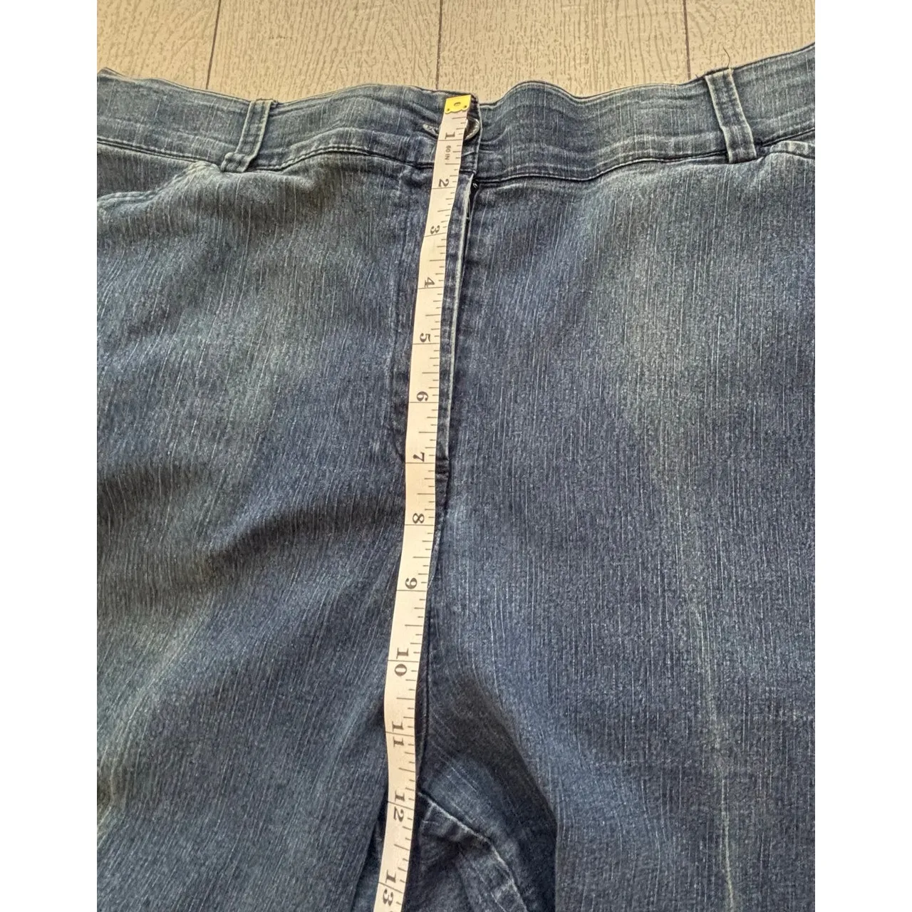 Kim Rogers Blue Denim Capri Pants Size 14 - Image 6