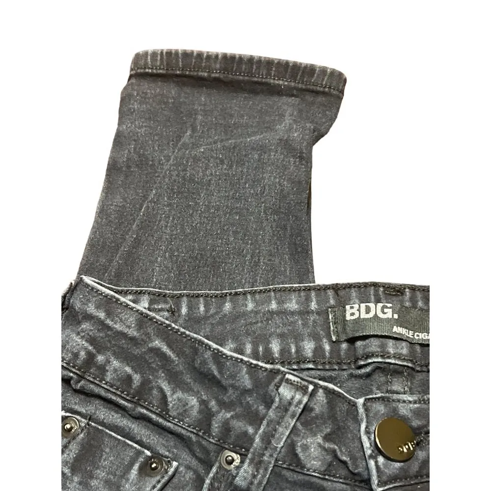 BDG Urban Outfitters Ankle Cigarette Jeans Size 29 Dark Blue Denim Skinny Fit - Image 2