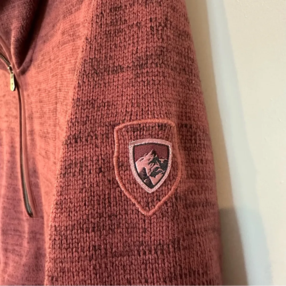 KUHL Ascendyr Quarter-Zip Fleece Sweater Women's size Small Rust outdoor jacket - Image 6