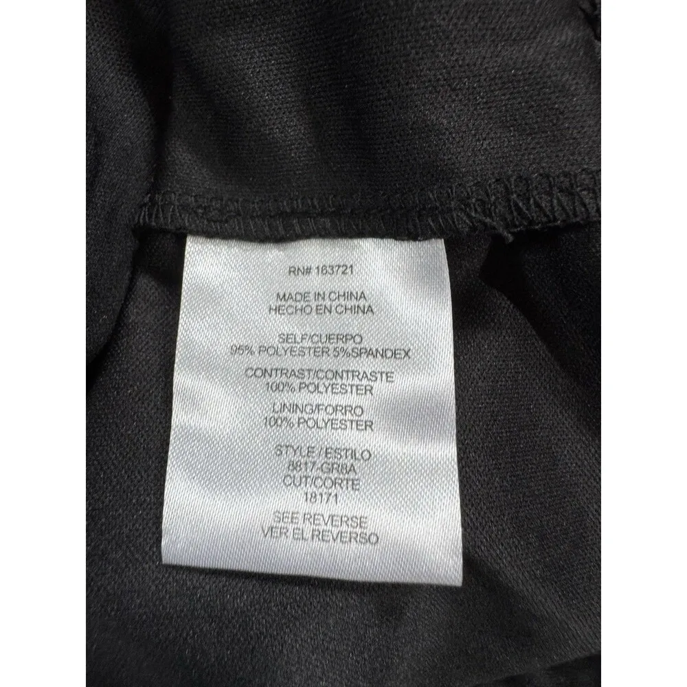 Say Yes to the Prom Embellished Sleeveless Strappy Gown  Juniors' 3 Black Slit - Image 8