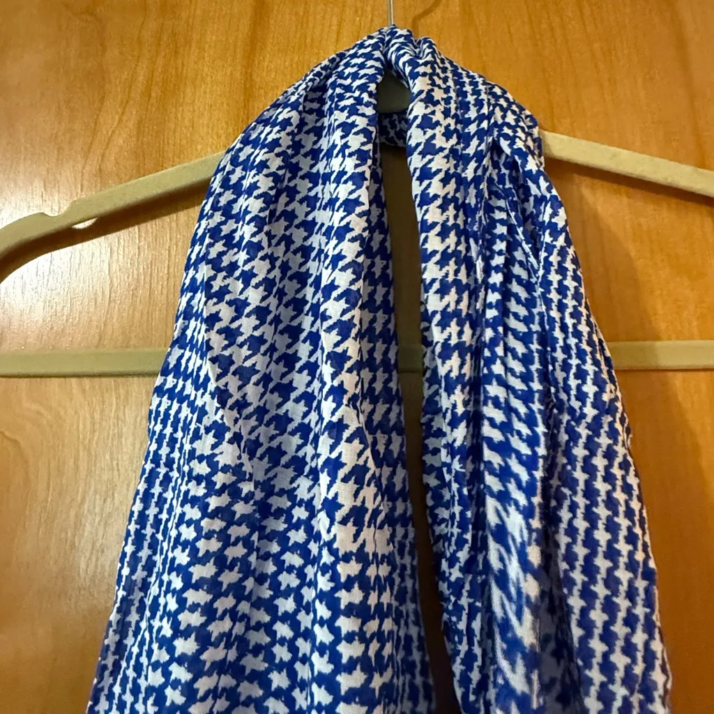 Talbots Geometric Abstract All-Over Print 100% Modal Lightweight Blue White NWT - Image 10