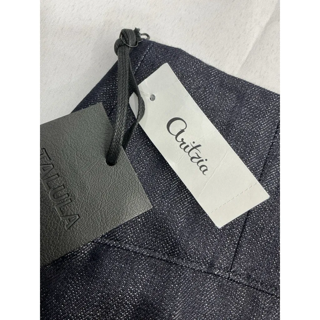 Talula Womans  Bustier Mini Skirt Size 0 Silver Indigo Back Zip NWT - Image 5